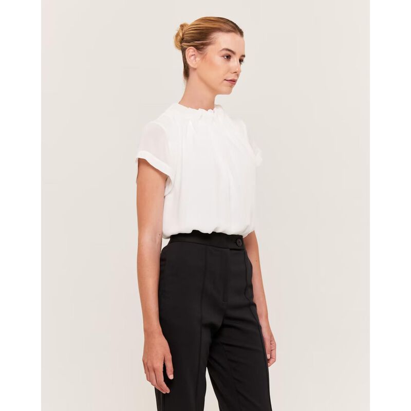 SABA Willa High Neck Ss Top image number 6